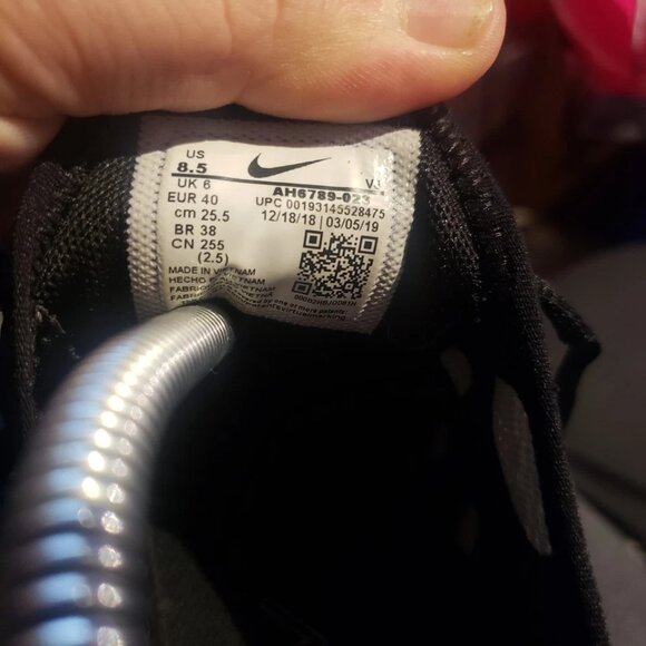 Nike Air Max 270 Black White Multi Color - Running Shoes Wmns Sz 8.5 AH6789 023 - Picture 7 of 7